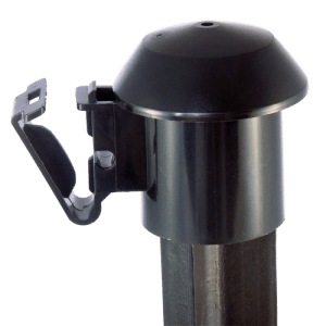 JVA Electric Fence Post Safety Top/Cap Insulator White or Black (Pack of 10)