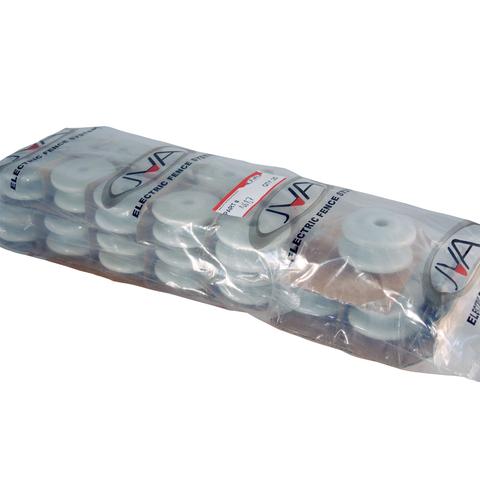 JVA Porcelain Bobbin Insulator with 225mm Wire Offset Bracket - Image 2