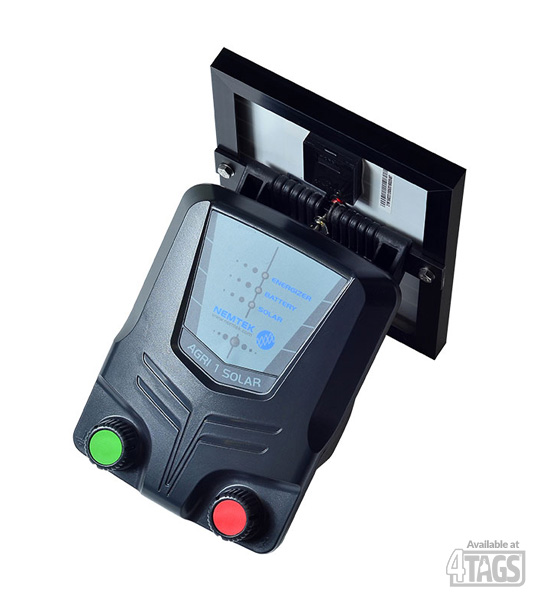 Nemtek Agri Solar 1km Energizer with built-in Lithium Battery