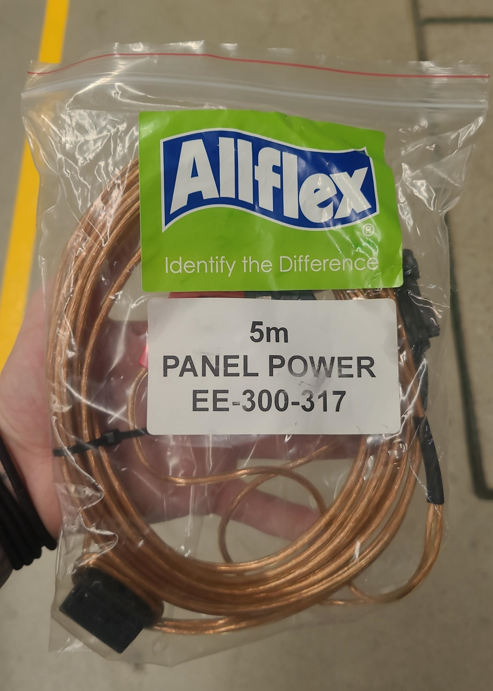 Allflex NX 5m Data Cable Serial 4P Cannon to D9 Serial - Image 2