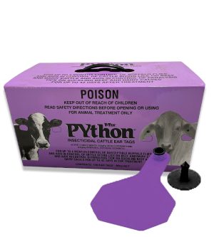 Y-Tex PYthon Insecticide Tick, Lice & Fly Cattle Tags