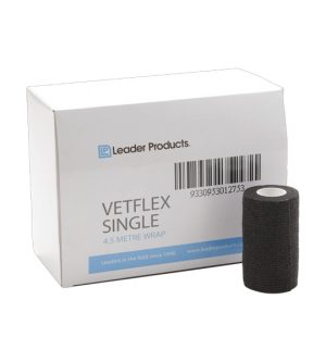 Leader Vetflex Bandage Black (Pack of 12)