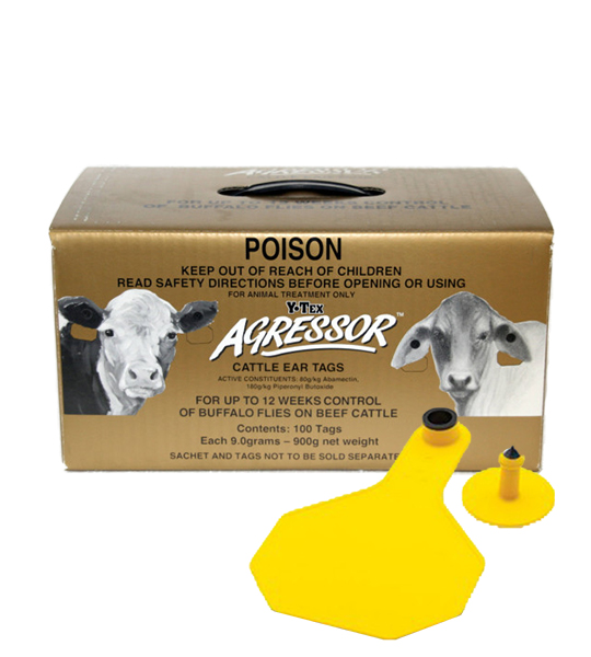 Y-Tex Agressor Insecticide Cattle Tags