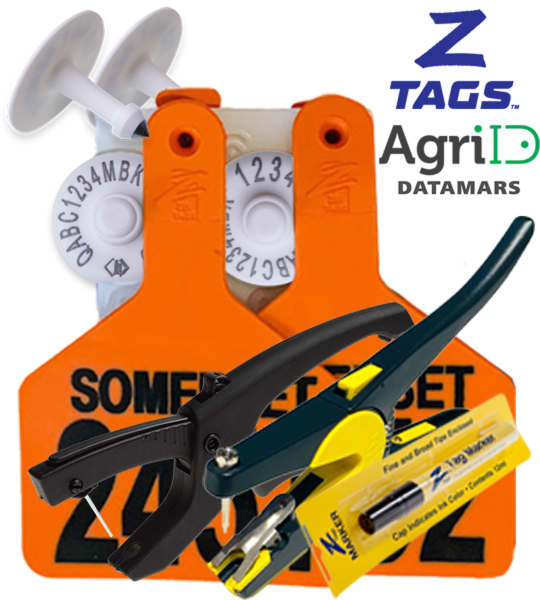 Datamars NLIS Agri-ID, One Piece Z Tag Bundle - 4Tags.com.au